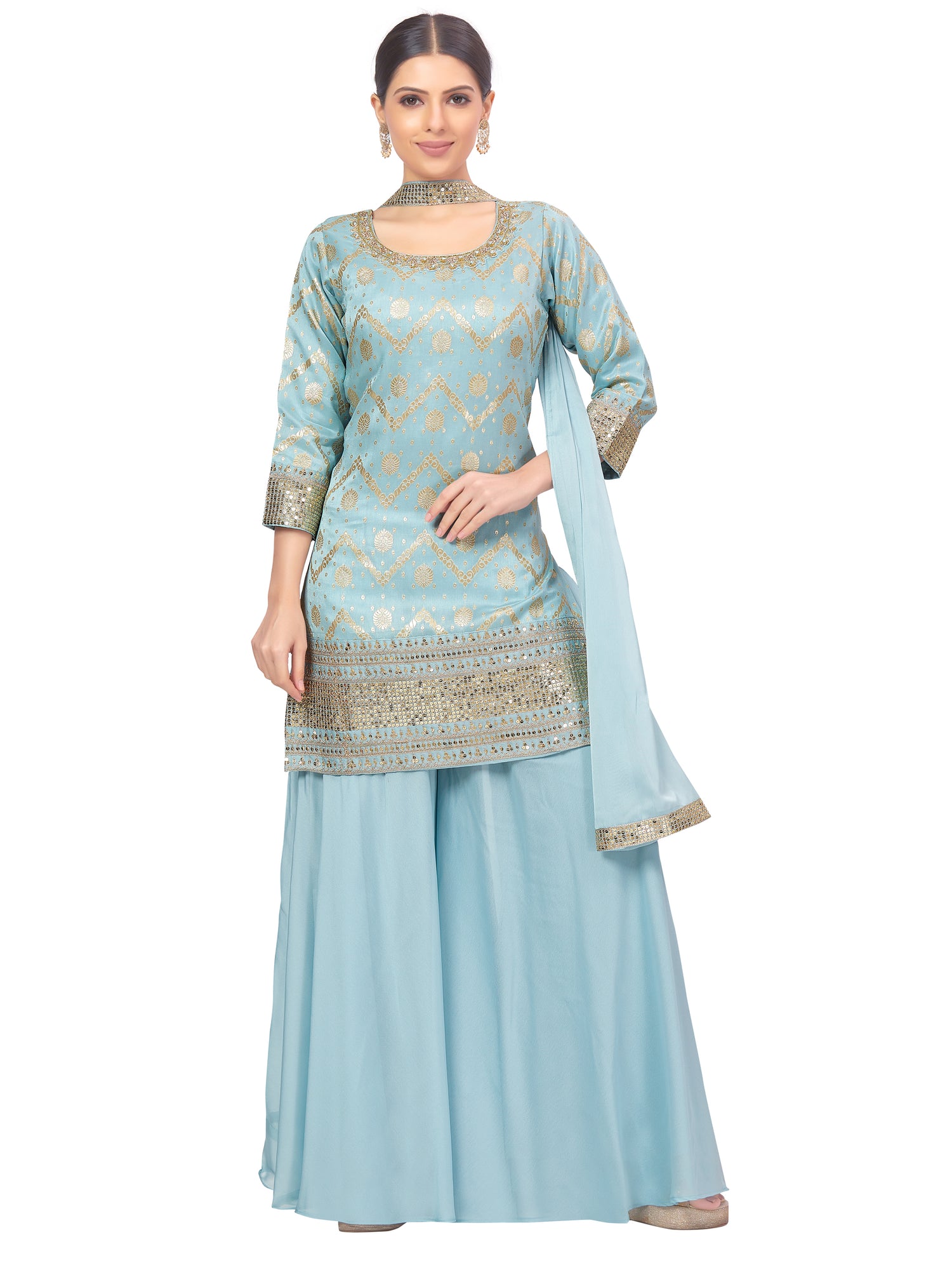Mittal Palazzo Suit - Roop Darshan