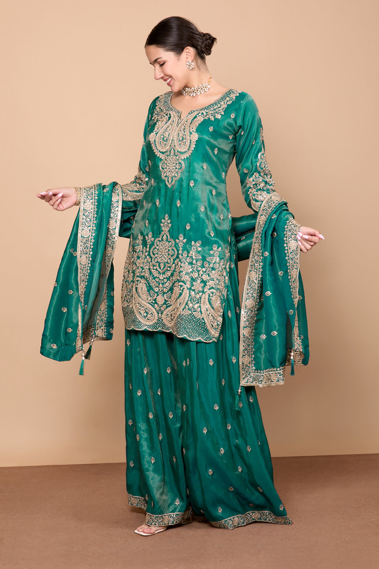 Aditi Palazzo Suit - Roop Darshan