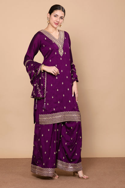 Rajeshri Palazzo Suit - Roop Darshan