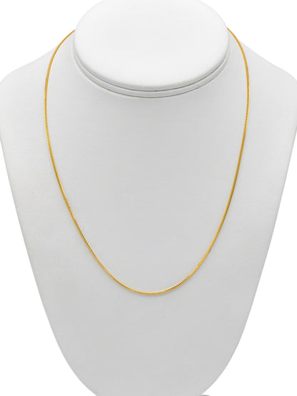 22ct Gold Hollow Foxtail Chain 4.51 GMS 50 CM - Roop Darshan
