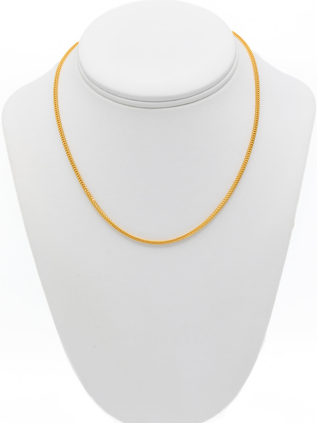 22Ct Gold Hollow Fox Tail Chain - Roop Darshan