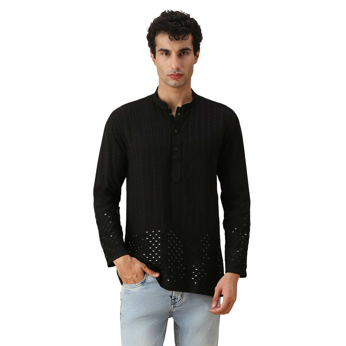 Amol Chikankari Short Kurta