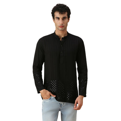 Amol Chikankari Short Kurta
