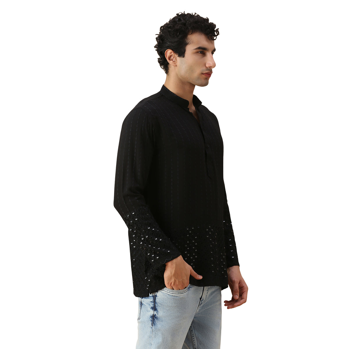 Amol Chikankari Short Kurta