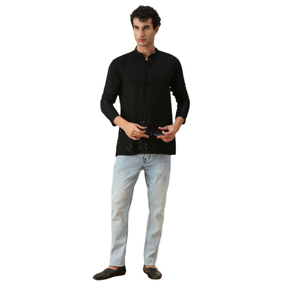 Amol Chikankari Short Kurta