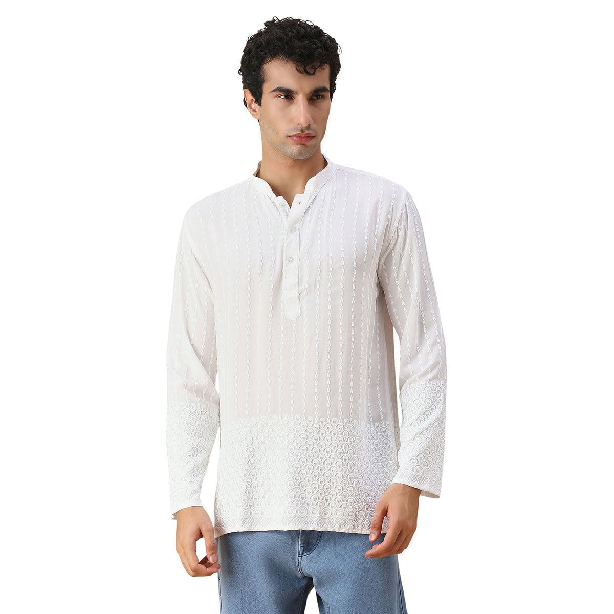 Amol Chikankari Short Kurta