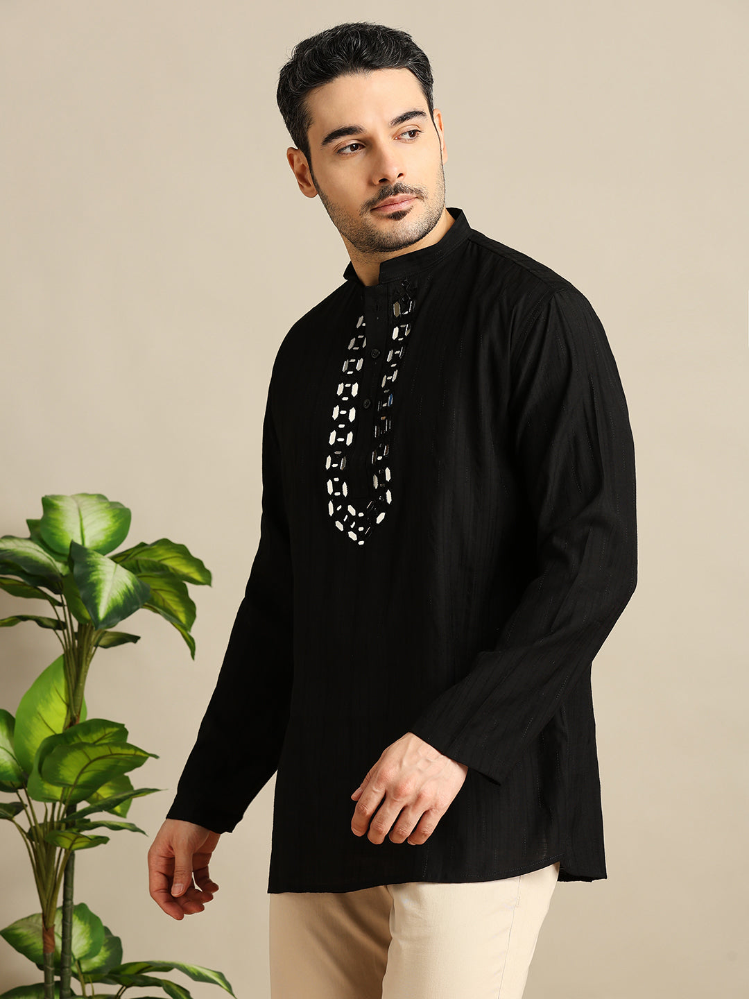 Silk Embroidery Short Kurti