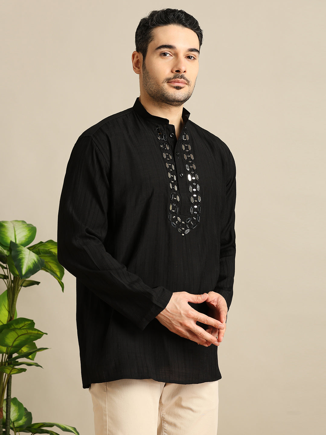 Silk Embroidery Short Kurti
