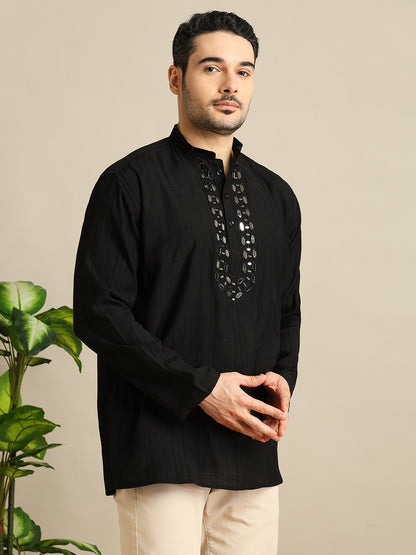 Silk Embroidery Short Kurti