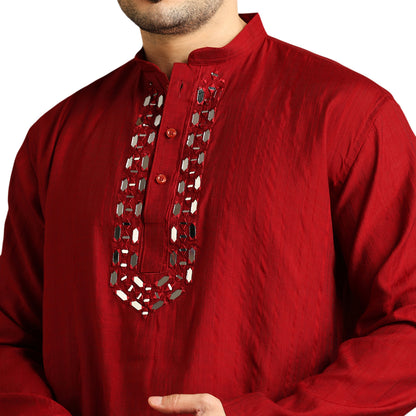 Silk Embroidery Short Kurti