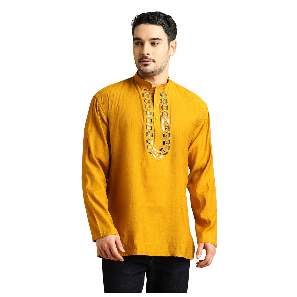 Silk Embroidery Short Kurti