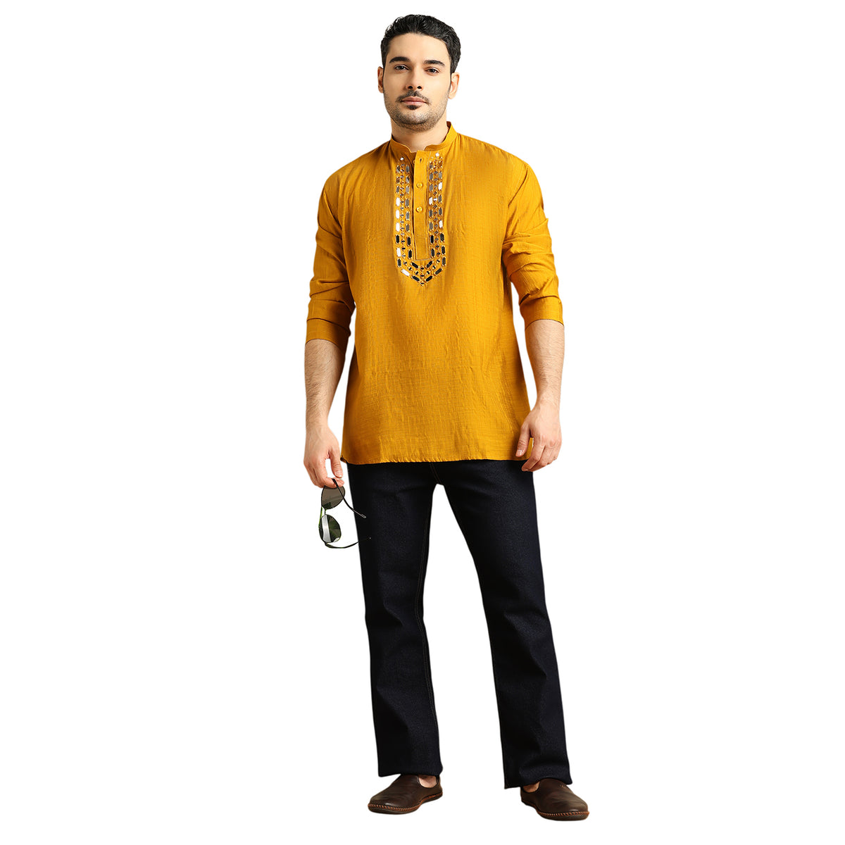 Silk Embroidery Short Kurti