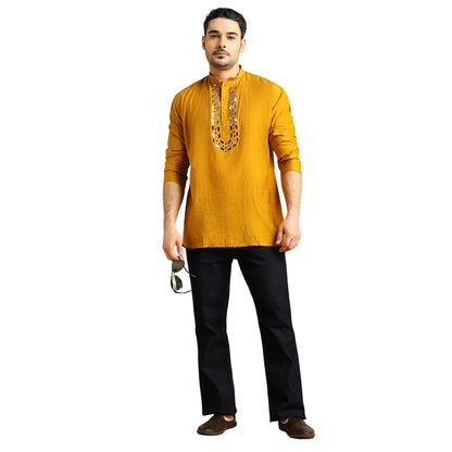 Silk Embroidery Short Kurti