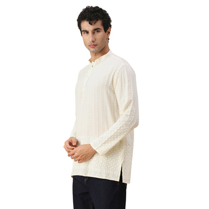Amol Chikankari Short Kurta