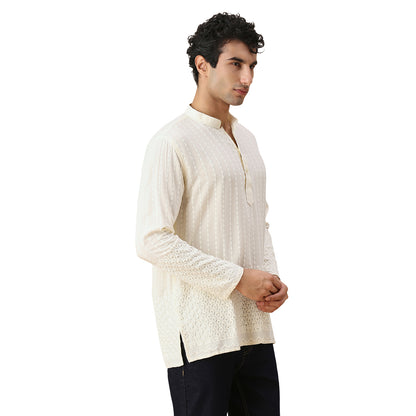 Amol Chikankari Short Kurta