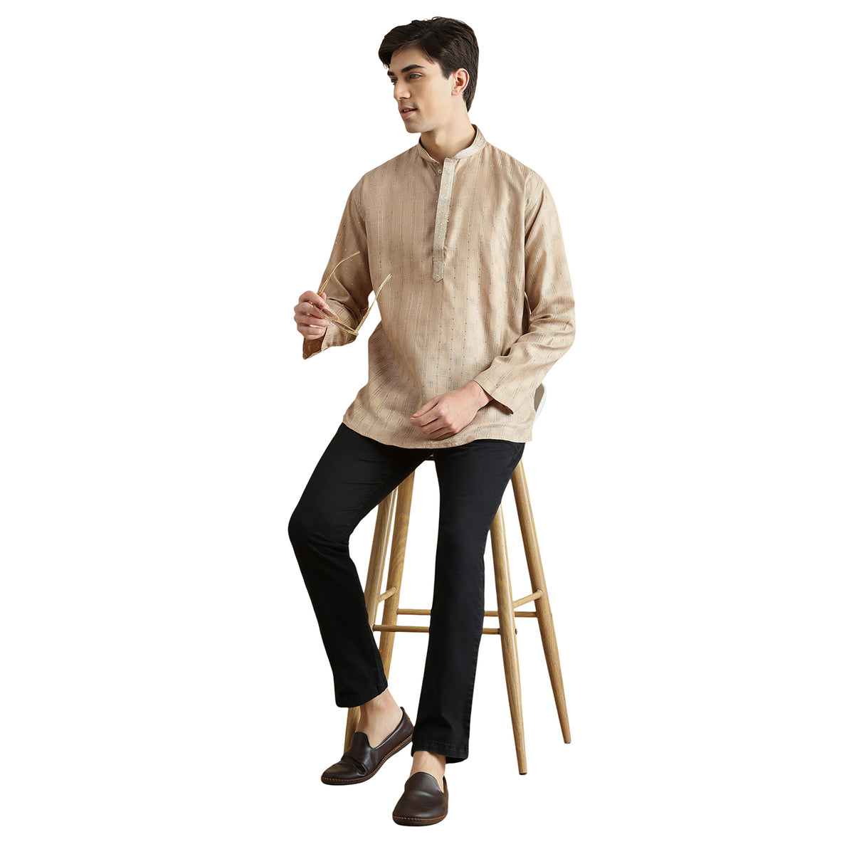 Zaid Silk Short Kurta