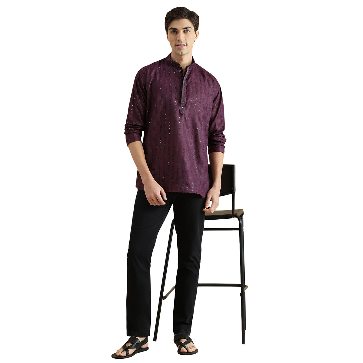 Zaid Silk Short Kurta