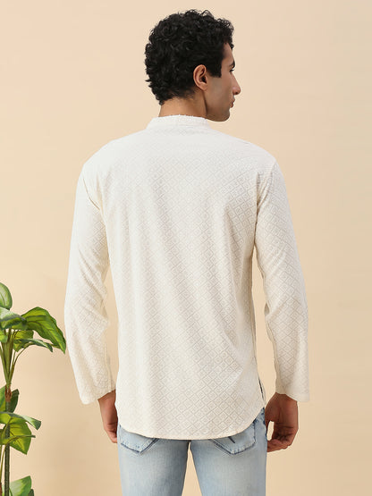 Viraj Chikankari Short Kurta