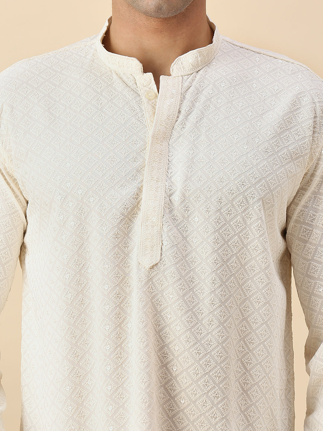 Viraj Chikankari Short Kurta
