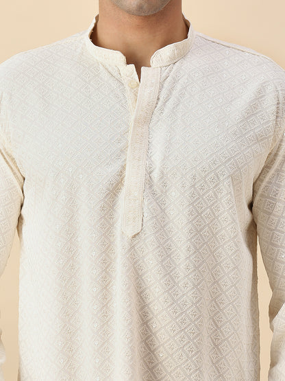 Viraj Chikankari Short Kurta