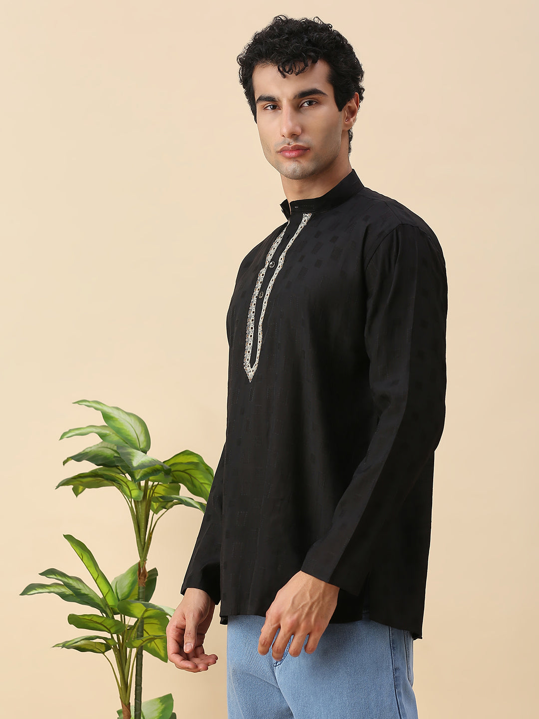 Rudran Silk Short Kurta