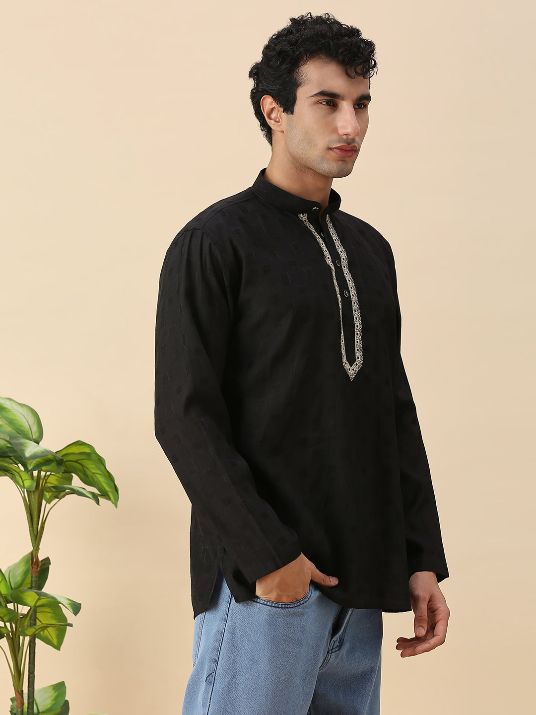 Rudran Silk Short Kurta