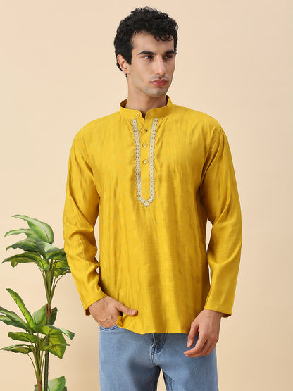 Rudran Silk Short Kurta