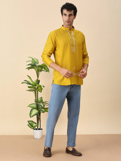 Rudran Silk Short Kurta
