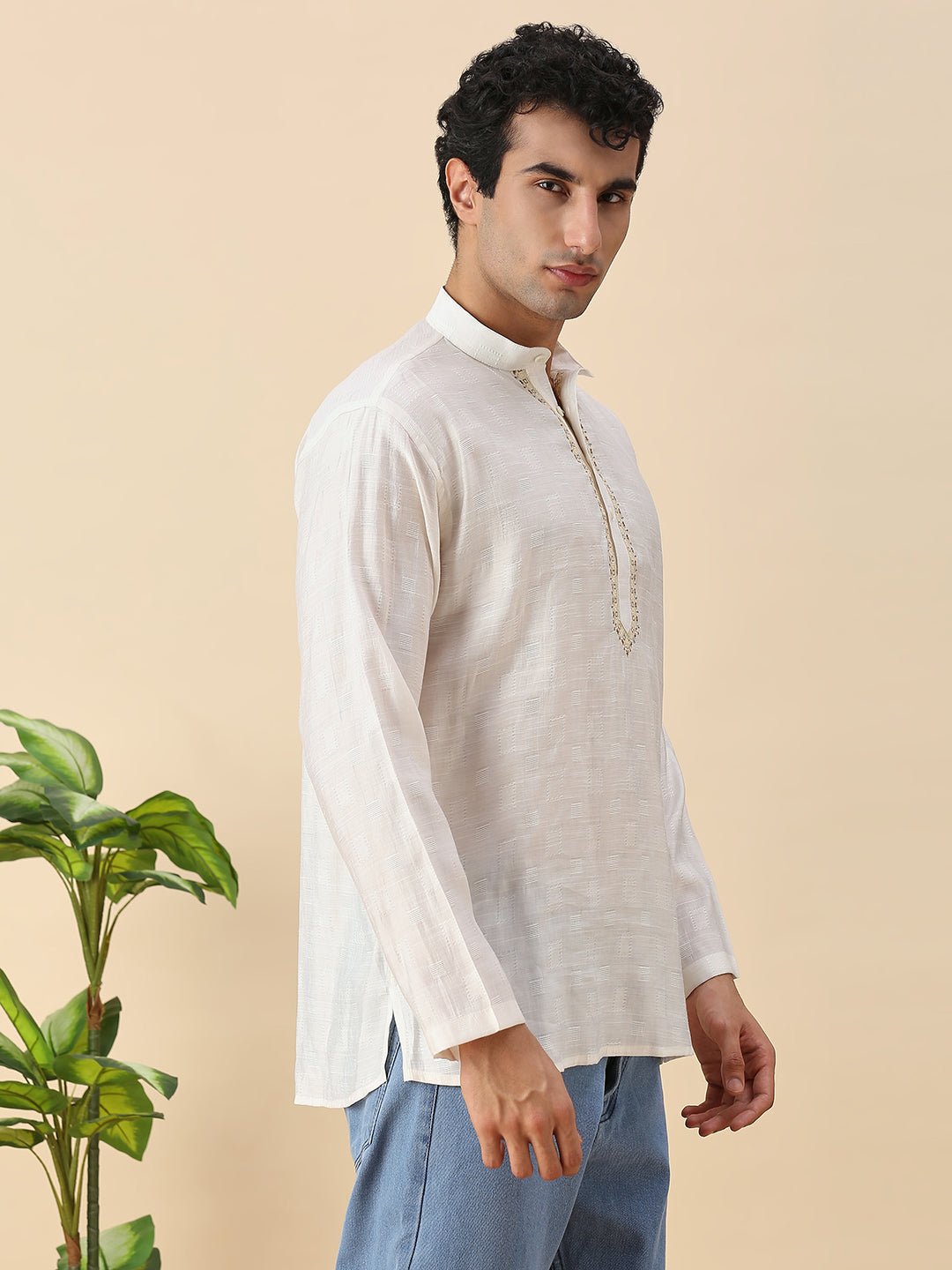 Rudran Silk Short Kurta