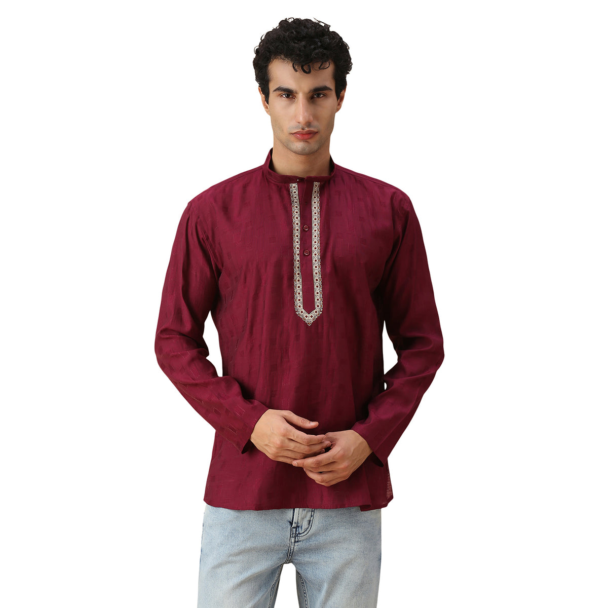 Rudran Silk Short Kurta