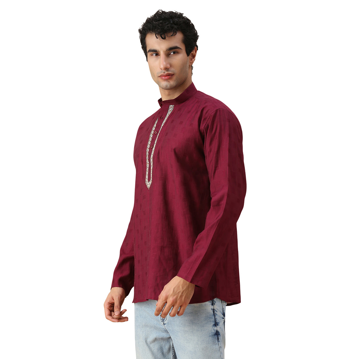 Rudran Silk Short Kurta
