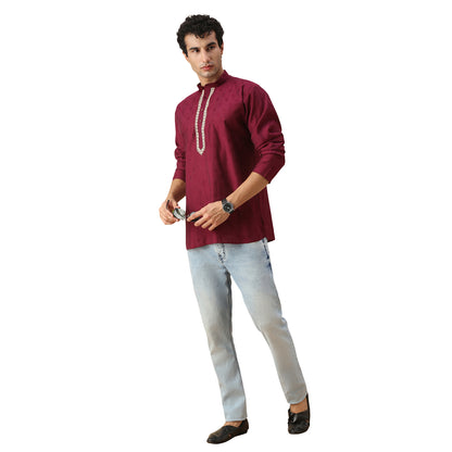 Rudran Silk Short Kurta