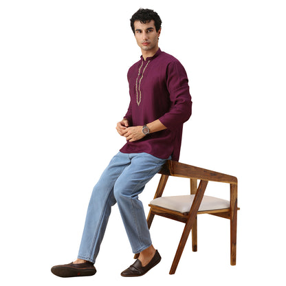 Viraj Silk Short Kurta