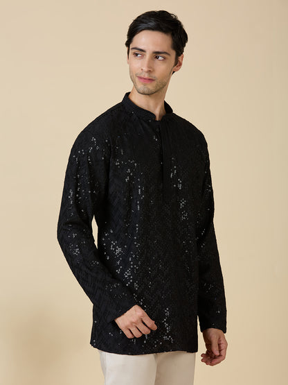 Saarth Chikankari Short Kurta