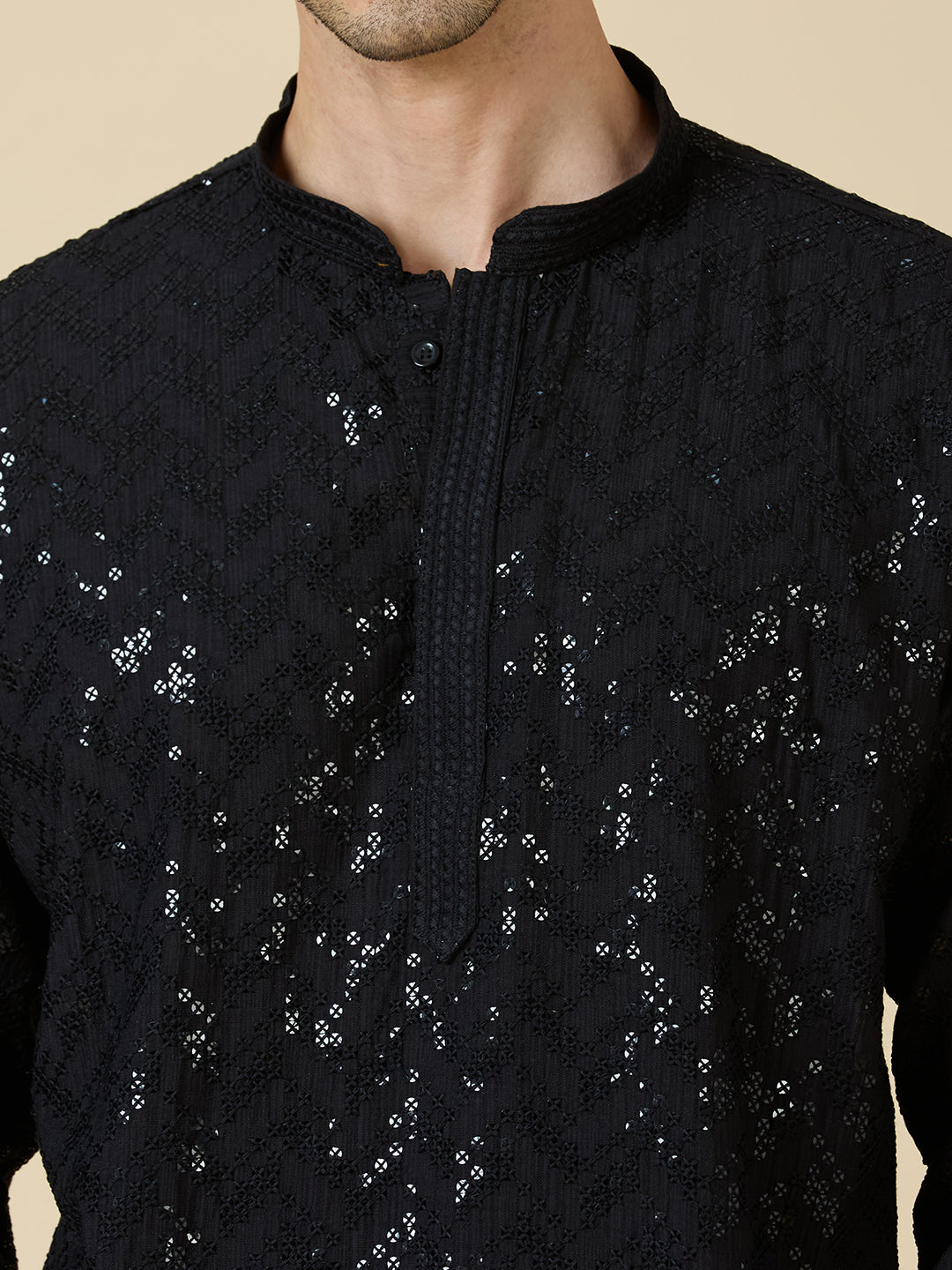 Saarth Chikankari Short Kurta