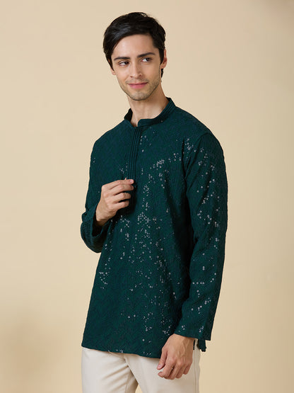 Saarth Chikankari Short Kurta
