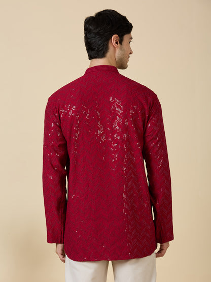 Saarth Chikankari Short Kurta