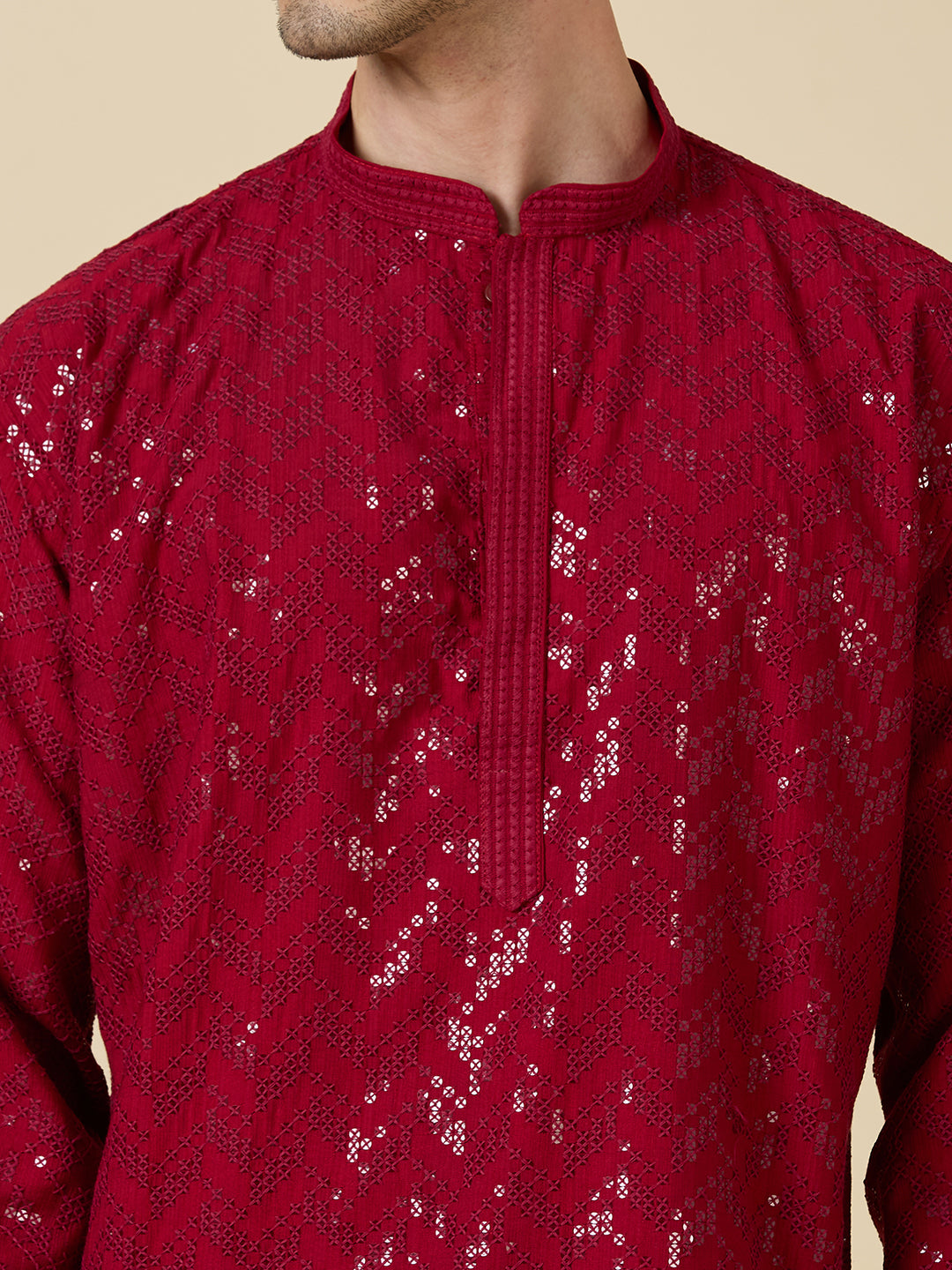 Saarth Chikankari Short Kurta