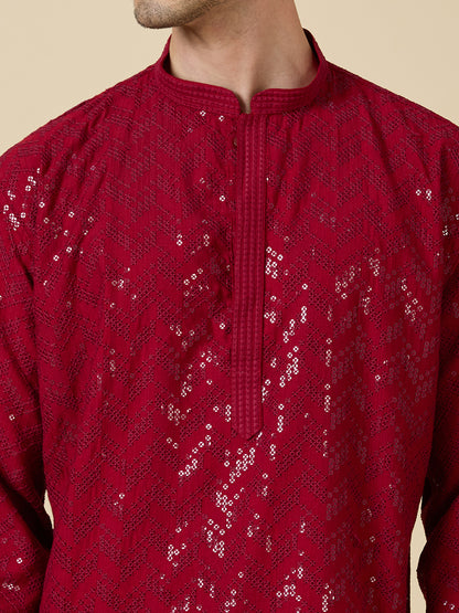Saarth Chikankari Short Kurta