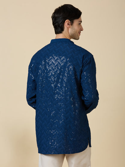 Saarth Chikankari Short Kurta