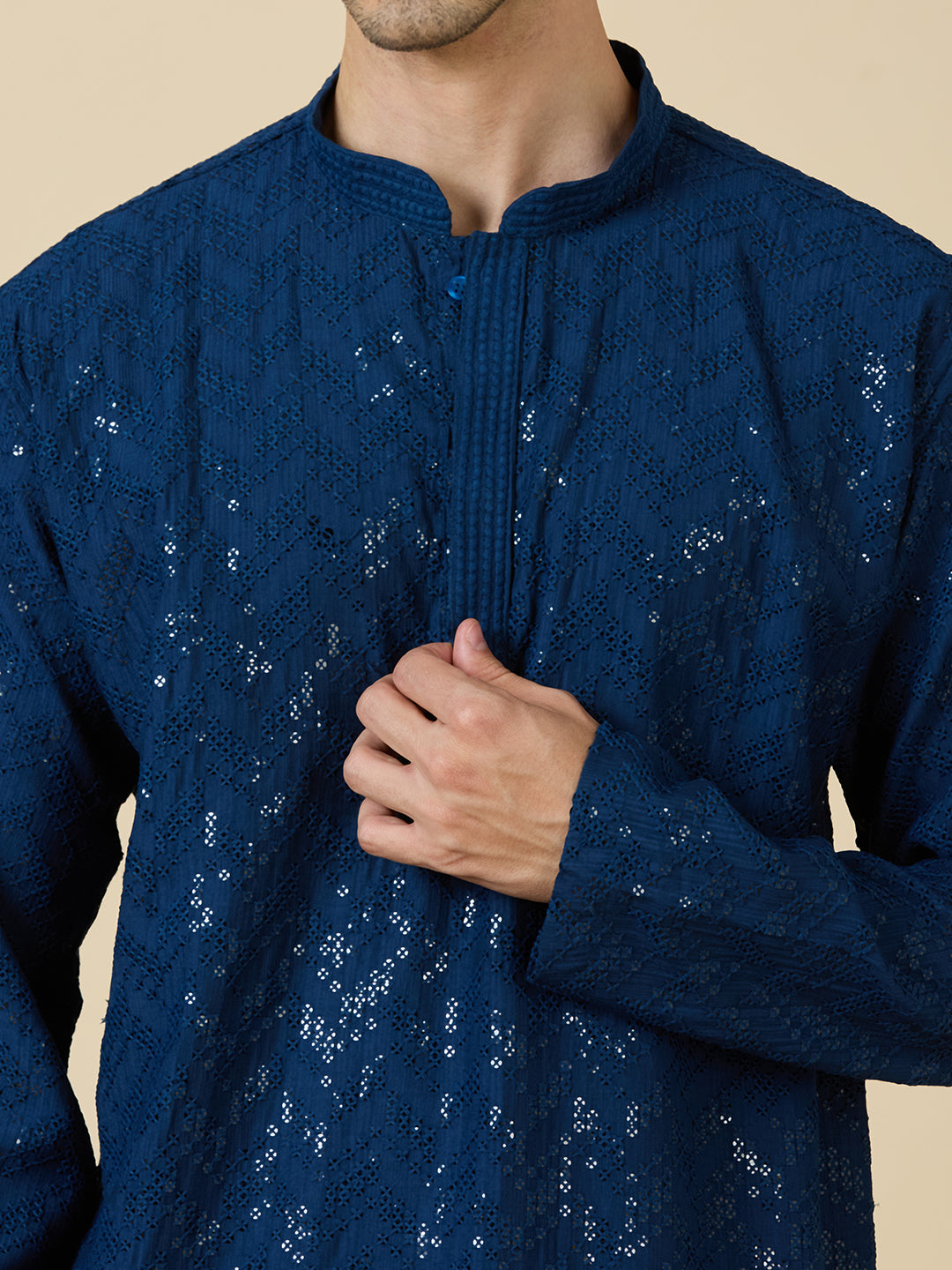 Saarth Chikankari Short Kurta