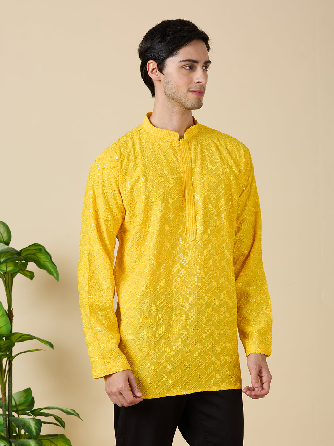 Saarth Chikankari Short Kurta