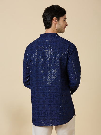 Vrij Chikankari Short Kurta