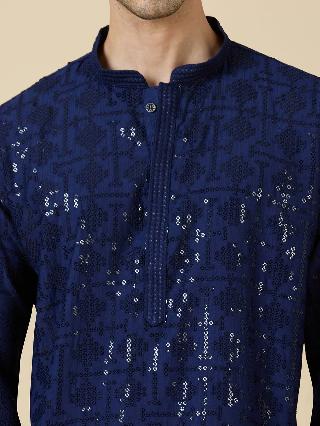 Vrij Chikankari Short Kurta