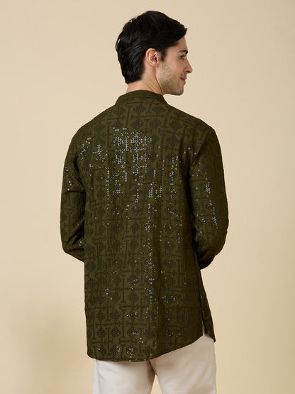 Vrij Chikankari Short Kurta