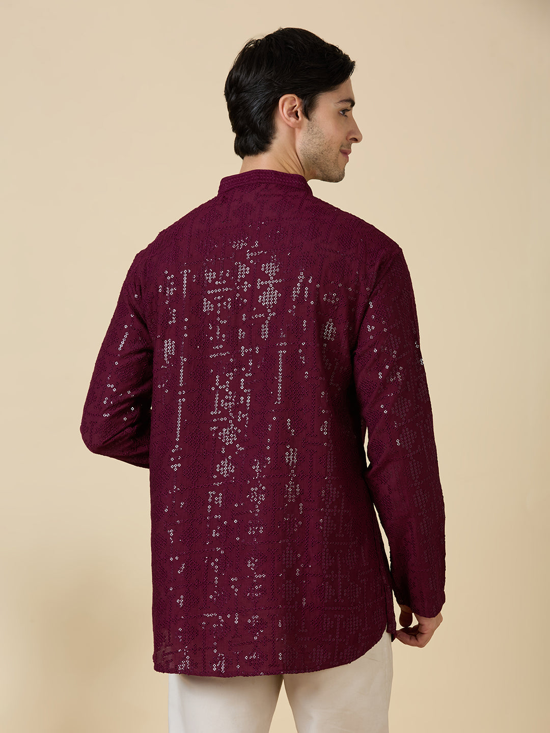 Vrij Chikankari Short Kurta