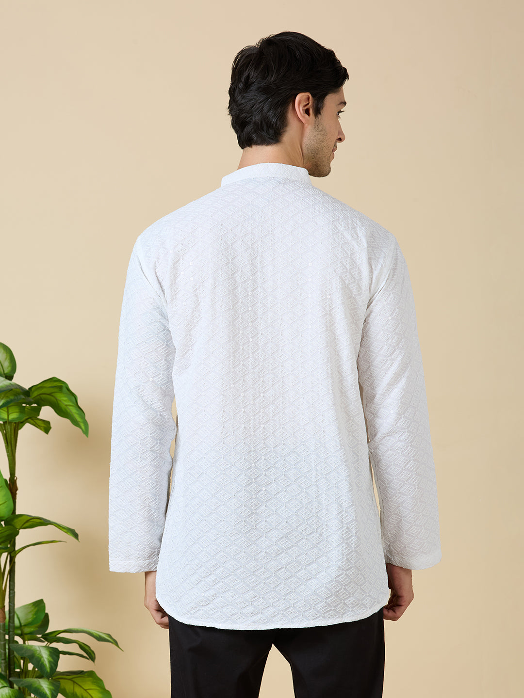 Nirav Chikankari Short Kurta