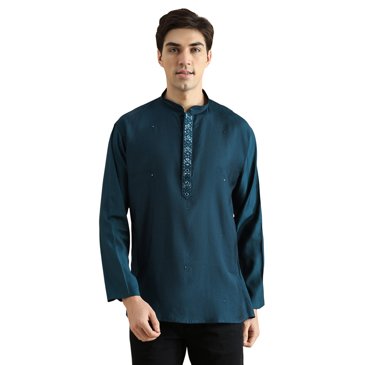 Roman Silk Resham Kurta
