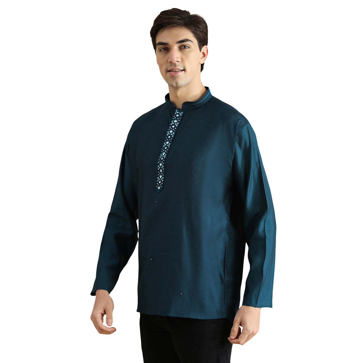 Roman Silk Resham Kurta