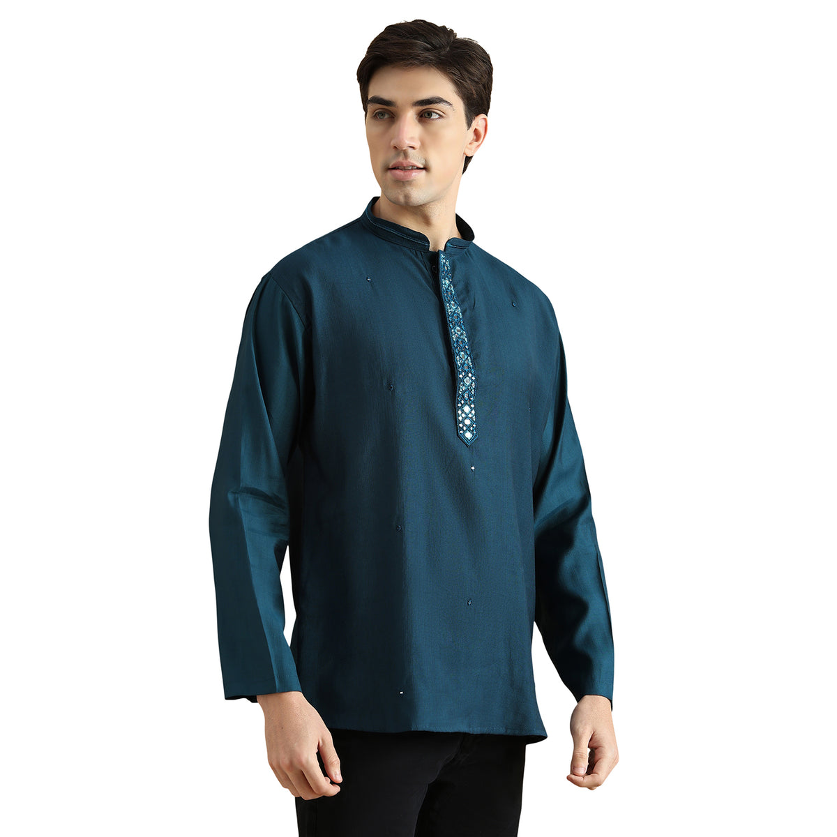 Roman Silk Resham Kurta